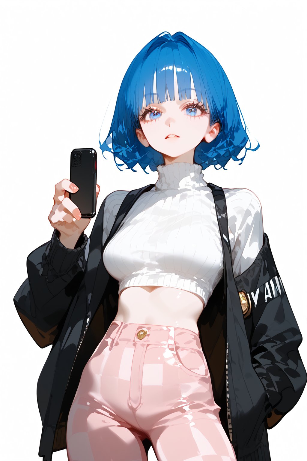 score_9, score_8_up, score_7_up, score_6_up,

An animated image of an anime girl with blue hair and blue eyes. She is wearing a light gray shirt and pink pants. The girl is holding a black remote control in her right hand. The background is a pink and white checkered pattern. The word "Le" is written in black on the left side of the image.