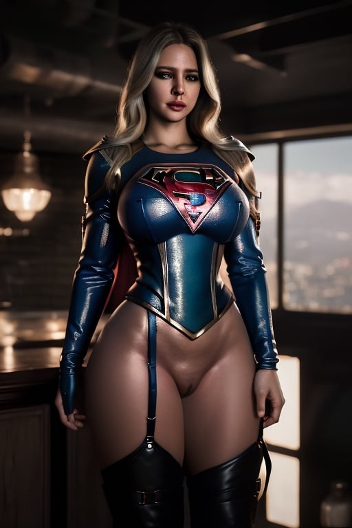 Supergirl,best quality, ultra high res, (photorealistic:1.4),  1girl,  ,(high detailed skin, detailed eyes:1.1), 8k uhd, dslr, soft lighting, intricate details, best quality, film grain, Fujifilm XT3, analog style, bareshoulders ,big lips,hijabsteampunk, full_body, in front sex party, sexfriend, bsdm,neck open, 36DD breast,hand_cuffs,hourglass body shape,sks woman, no pants, realistic cock