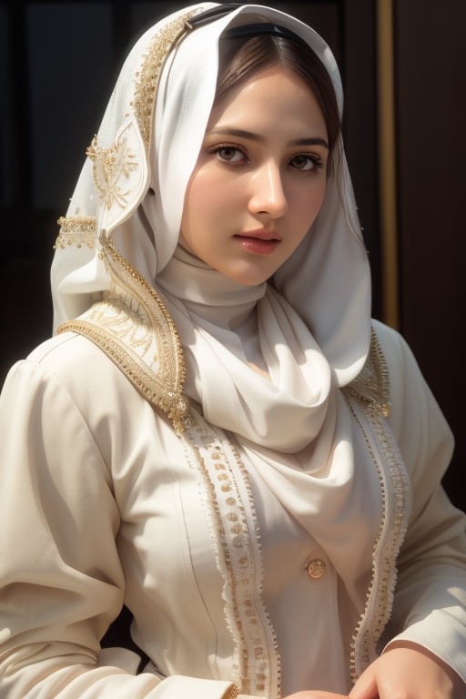 best quality, ultra high res, (photorealistic:1.4),  1girl,  ,(high detailed skin, detailed eyes:1.1), 8k uhd, dslr, soft lighting, intricate details, best quality, film grain, Fujifilm XT3, analog style, Muslim girl wet, ,big lips,hijabsteampunk, full_body,m4d4m,j3s1