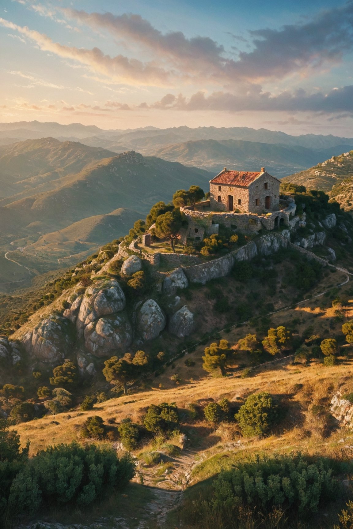 

In the tumultuous times of the early 1800s europe, landscape and people, prosperous city, beautiful landscape,


Imagine a rugged, sun-soaked landscape of Corsica, the Mediterranean breeze carrying whispers of change. In the midst of this backdrop stands a modest stone house, nestled amidst rolling hills and olive groves. 

, cinematic shot + dynamic composition, incredible detail, sharpness, details + intricate details + professional lighting, film lighting + 35mm + Anamorphic + Lightroom + Cinematography + Bokeh + Flares + Film Grain + HDR10 + 8K + Roger Deakins, ((Cinematic)),greg rutkowski