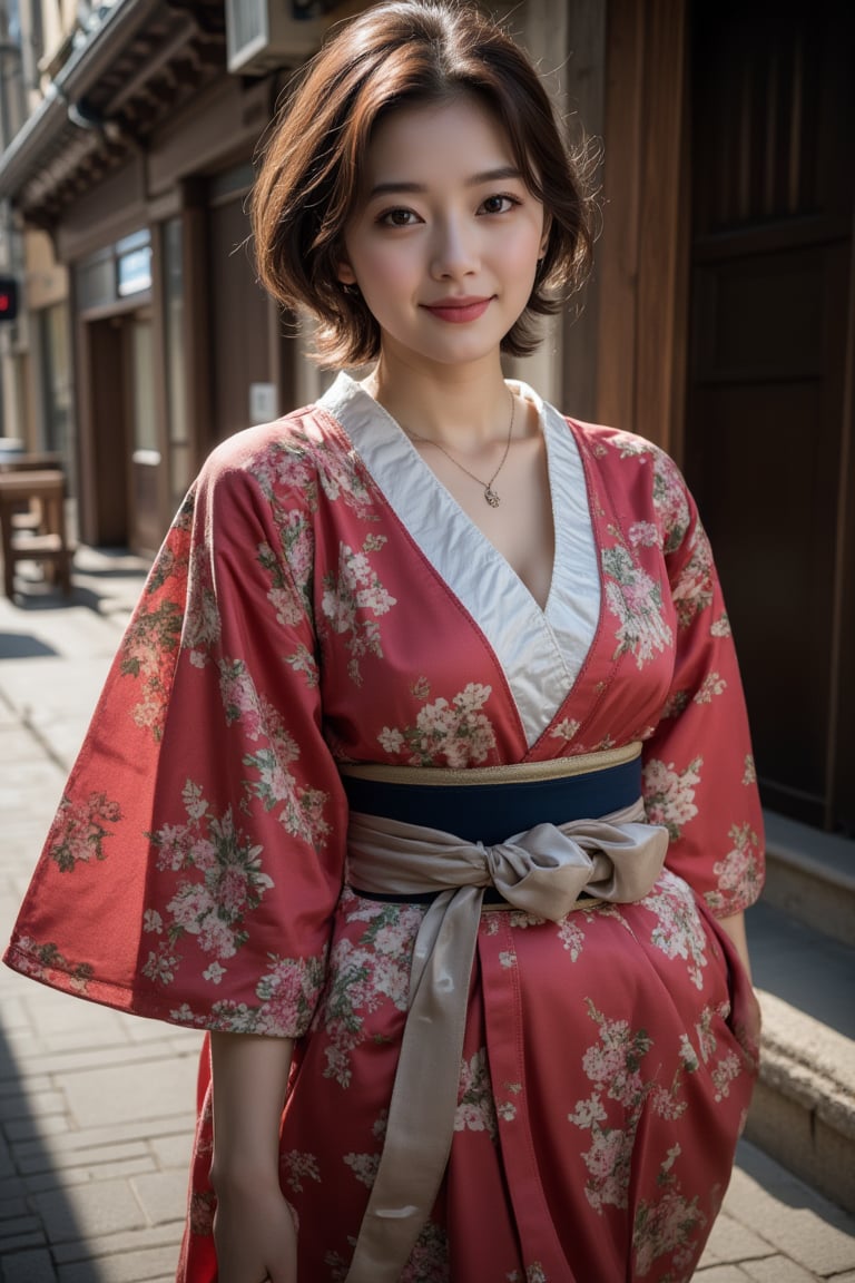 A beautiful Japanese woman, kimono, cinematic, highly details