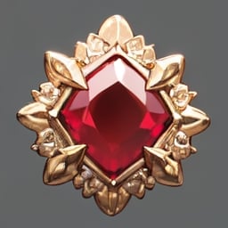 big glossy ruby stone, full size, jewelery