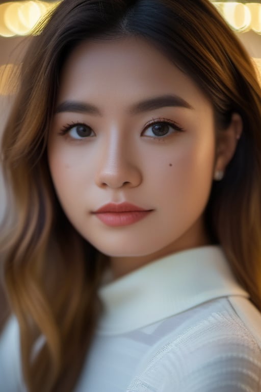 1girl,portrait, close-up, bokeh, golden hour, looking away from the camera, masterpiece, accurate, anatomically correct, textured skin, front lighting, using reflectors, f/1.4, 50mm, Sony A7 III, regina display, super detail, high details, 4K, wavy hair, evening wear, natural landscape,1girl,portrait, high angle, bokeh, overcast, looking at the camera, masterpiece, accurate, anatomically correct, textured skin, side lighting, using reflectors, f/2.8, 35mm, Canon EOS R, regina display, high quality, UHD, casual wear, urban setting,1girl,portrait, bird's eye view, bokeh, window light, looking up, masterpiece, accurate, anatomically correct, textured skin, back lighting, using reflectors, f/1.8, 24mm, Nikon Z6, regina display, highres, best quality, HD, ponytail, business casual, indoor,
