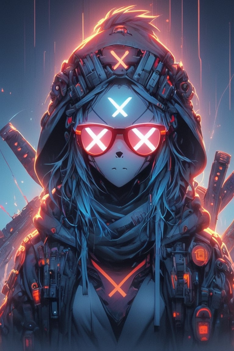 minimalism style, 4d, render, logo, cyberpunk, sunglass, The long scar on the forehead is formed by a straight line drawn across many x marks, monkey skull, full detail body female, smily, smoking, detail nike jordan sneakers shoes, fashion, squat, ceramics, shoes, hoodie, croptop, logo, 12k, water effect, blueoragenred, cinematic, fantastic background, ghost blade art style, fantastic, digital art, high detail, high detail skin, real skin, 8k, high_resolution, high quality, line code with glowing ancient characters, hdr:1.5, sharpness,ghibli