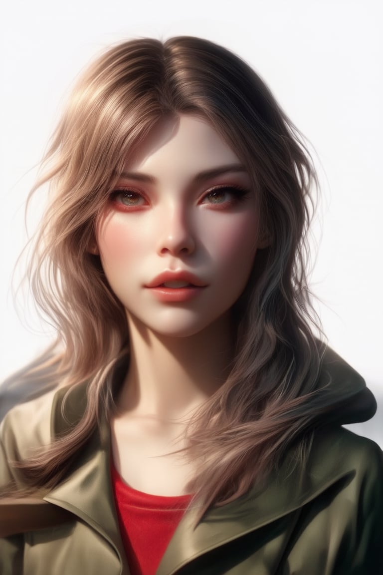 1woman , WLOP art style, graphic unreal engine 5 realism