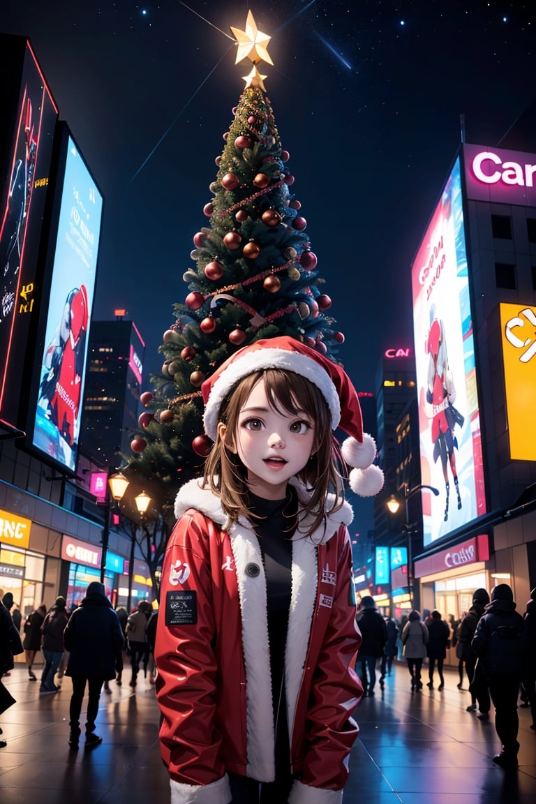 Transcending traditions, the Canon EOS R6 unveils a futuristic twist to Christmas festivities. Against a backdrop of neon-lit skyscrapers and floating holographic ornaments, a cute girl in a high-tech Christmas costume captivates the lens. Shot from a dynamic overhead angle, the scene blends the magic of the season with a sci-fi touch, as the young model embodies the spirit of joy in a technologically inspired yuletide setting.