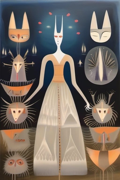 art in the style of leonora carrington