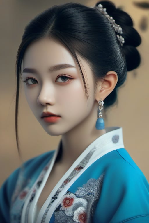 teen girl, realistic very beautiful, magnificent, masterpiece, portrait of beautiful girl, china style, intricate, elegant, highly detailed, majestic, digital photography
