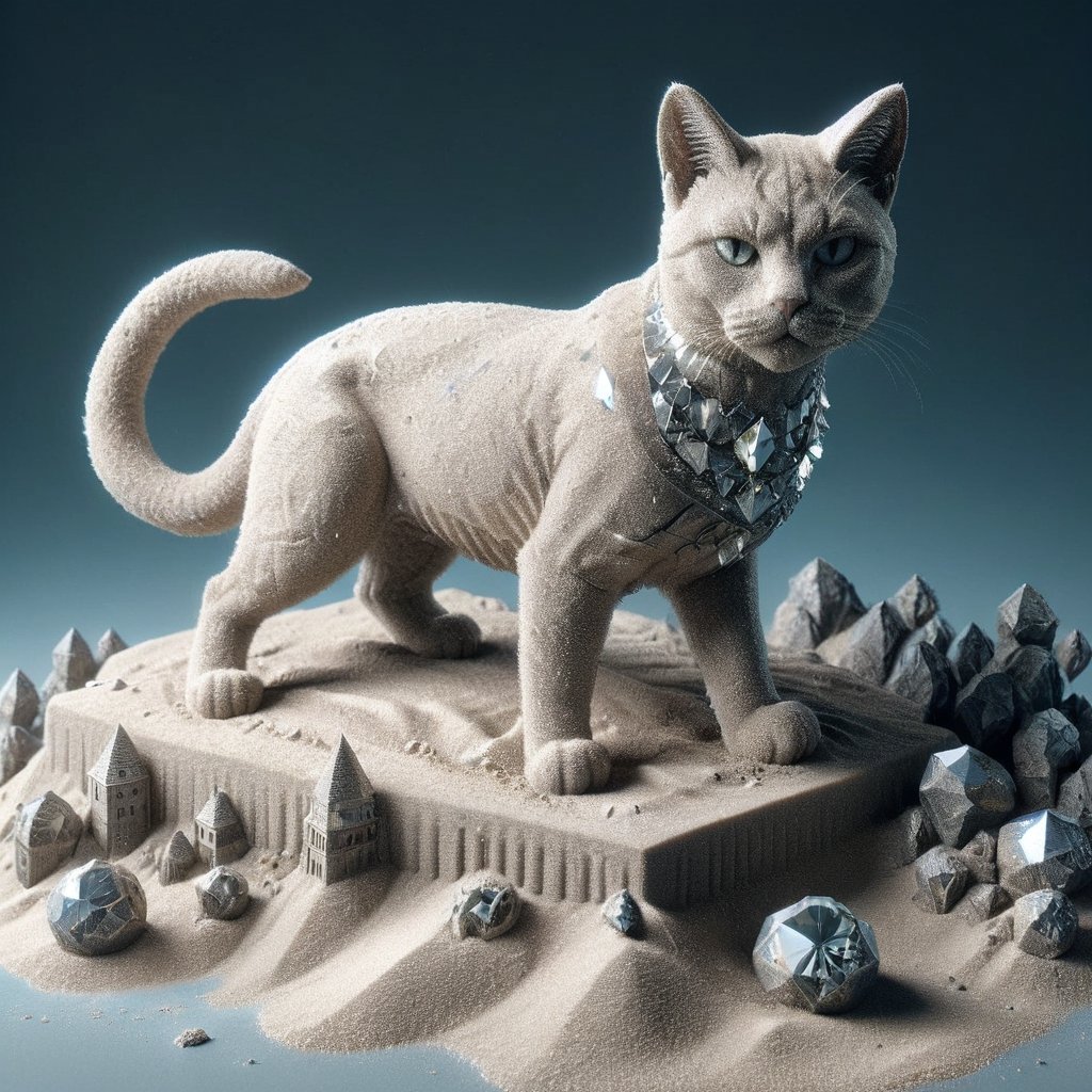 powdered diamonds art,Sand art using powdered diamonds,cat,ral-sand,diam0nd,Obsidian_Diamond