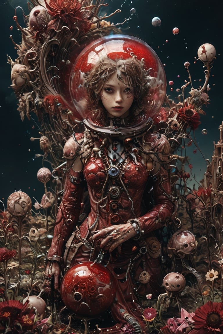 beautiful bizarre,The Art of Kris Kuksi,Intricate Design,Aphrodite,(blood bubble:1.5),blood,
,action figure,LimbusCompany_Dante,astronaut_flowers,flower Field,dreamgirl,BloodPunkAI,biopunk style