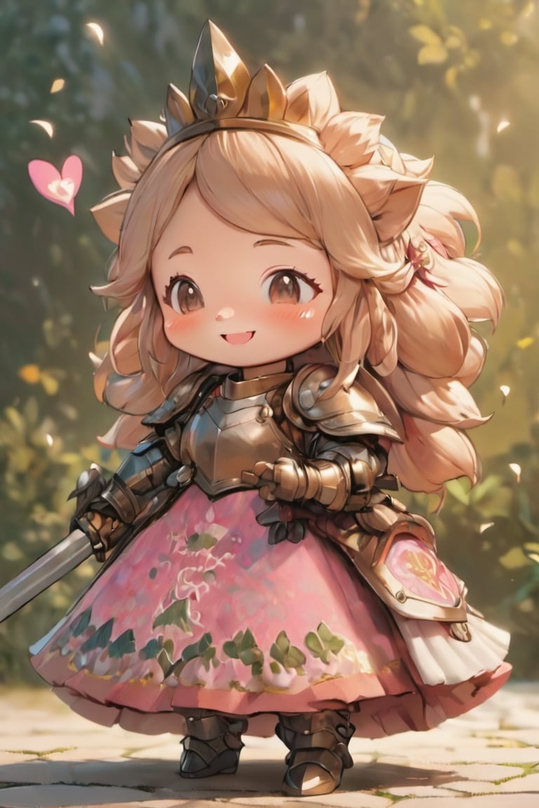 3D Figure,hedgehog,cute little brave hedgehog,blush stickers,((Smile with peace of mind)), open mouth,:d,
close eyes,pink loli armored dress, weapon holding,Beautiful embroidered dress,kawaii knight,close up,3d figure,chibi,hmnzct