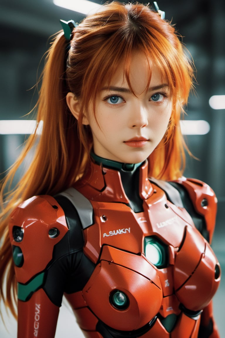 best quality, masterpiece, ultra detailed, (full body:1.8), long shot, 1girl, (Asuka Langley Sohryu:1.8), (Asuka from Evangelion:1.5), (Asuka Sōryū Langley), girl,18 years old woman, teenager, young adult woman, beautiful detailed eyes, ultra detailed hair, ultra detailed face, (long redhair), (blue eyes:1.8), visible body, visible legs, full body visible, (ultra detailed skin:1.8), skin texture, Movie Still,xxmix_girl, (Evangelion plugsuit) red suit, red gloves, photo r3al,xxmixgirl, (red hairclips:1.5), (two ponytails hair:1.8), mecha,Movie Still, cinematic light, 8k, hdr,LinkGirl,teengirlmix, frontal photo, frontal subject, tech suit, fit girl, slim girl,cyborg style, slim face,photo r3al,FilmGirl, angry face, serious face,