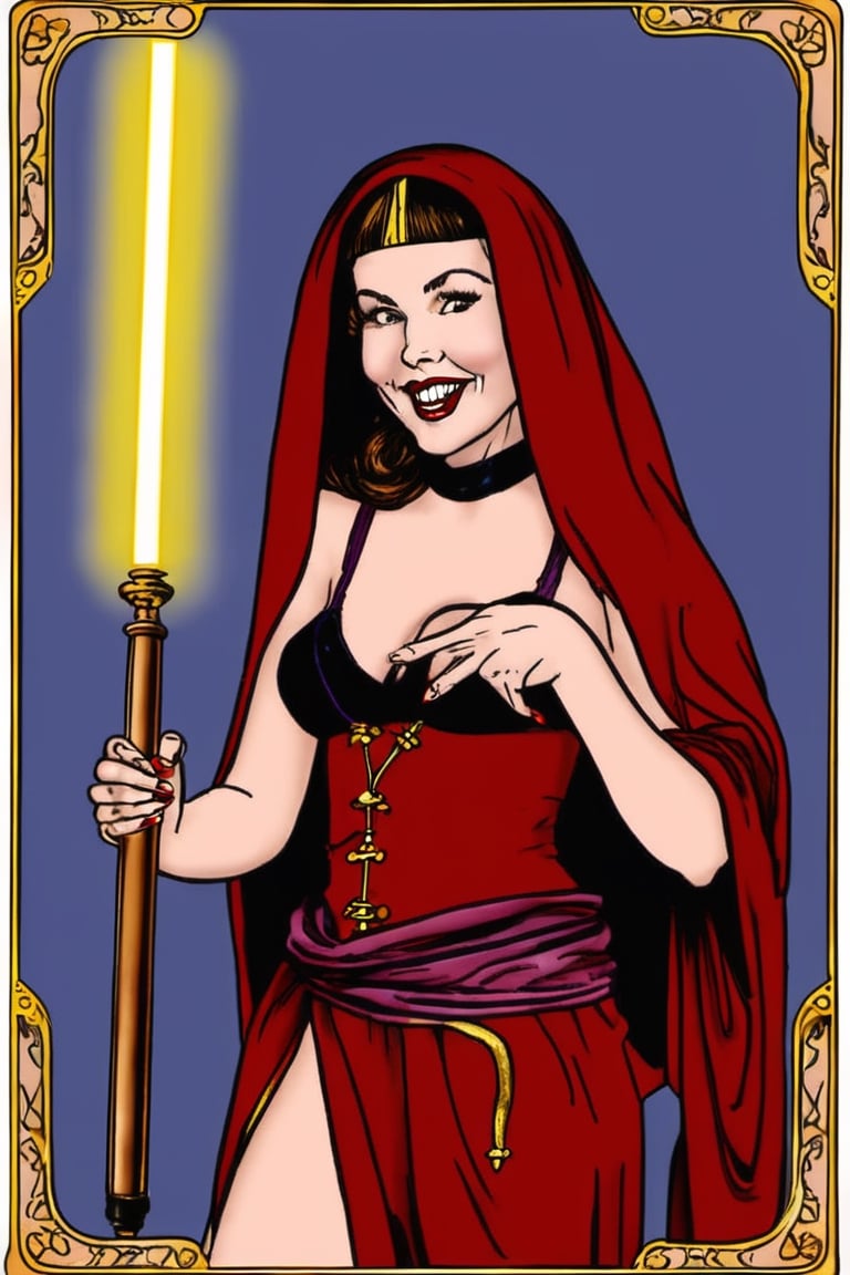 I went to the MAdam MyARse and she took me a tarot card "You will die!" she said. I laugh. She laughs, then puffs hard her jedi electro-baton