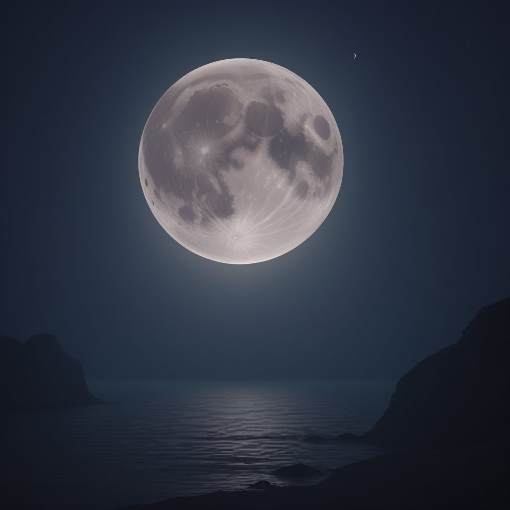 I think on a full moon night,<lora:659095807385103906:1.0>