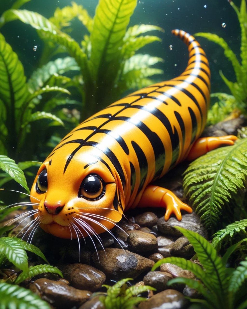 breathtaking Tiger Slug ,  zhibi . award-winning, professional, highly detailed,zhibi