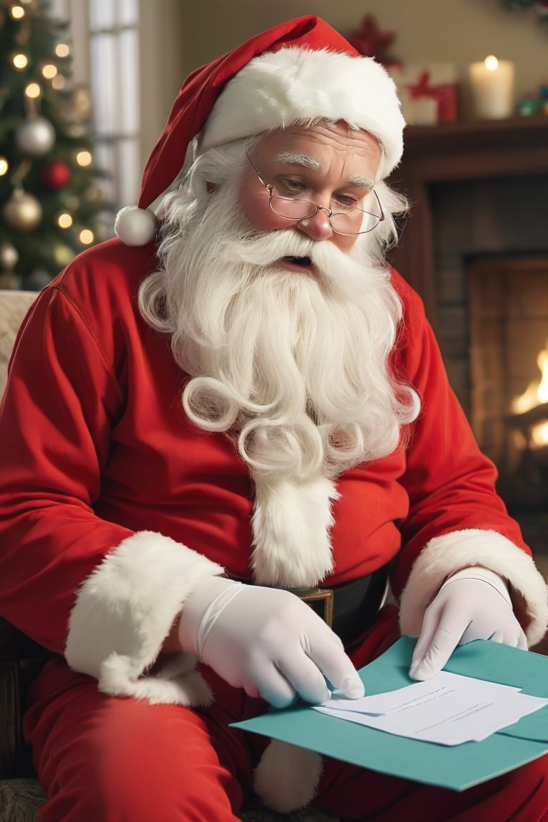 Santa receives letters from children with heartbreaking wishes that go beyond material gifts, such as wanting a sick family member to get better. The realization that some wishes are beyond his magical abilities leaves him emotionally drained