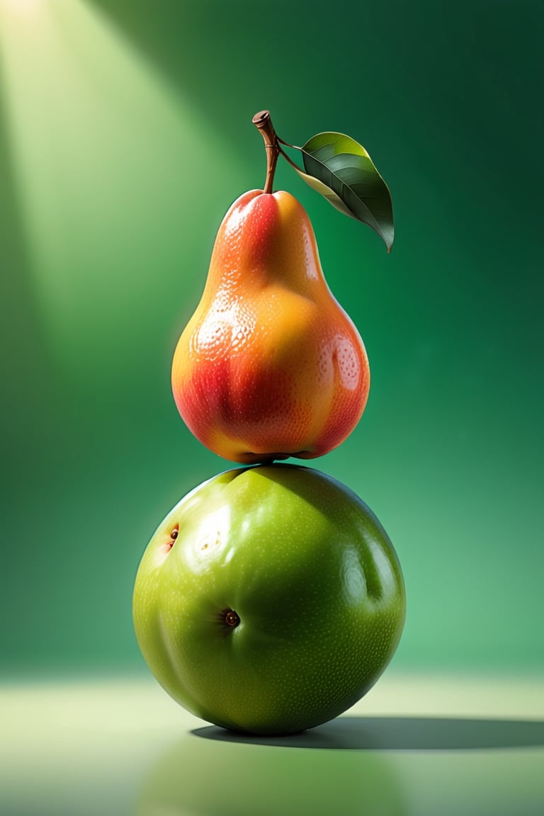 8K,Best quality, masterpiece, ultra-high res, (photorealistic:1.4), Masterpiece, Concept Art,  (full Croma green background), single, chikoo fruit