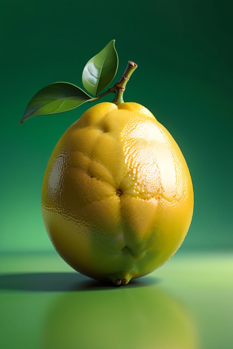 8K,Best quality, masterpiece, ultra-high res, (photorealistic:1.4), Masterpiece, Concept Art,  (full Croma green background), single Lemon