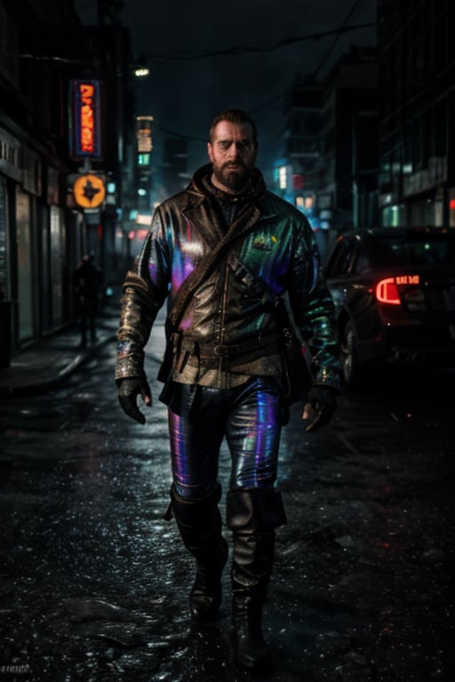 (photorealistic):1.3
(high quality, best quality):1.25, best aesthetic, dynamic pose view, beautiful | day | night | sunset | rain | aurora
editorial magazine photography of cyberpunk strong handsome hero 1man, holographic nylon sci-fi suit with laser gloves and holographic male boots, cyberpunk crowded street, heroic, brave, confident
male focus, sharp focus, uncompressed textures, .raw, 75mm, incredibly absurdres, (ultra detailed), (((full height))), ufotable, capcom, valorant, blade runner, iridescent, vivid background, neon lights, reflections, real life,ActionFigureQuiron style,Tsar Ivan the Terrible,perfecteyes