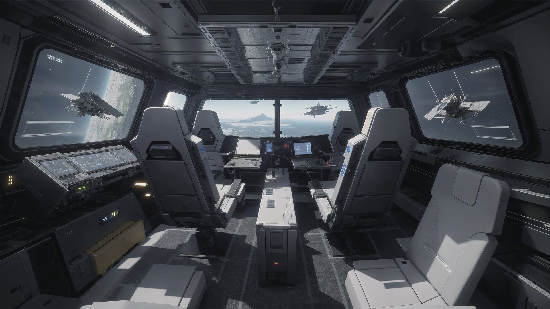 masterpiece, high_resolution, high detail, high tech, sci fi interior kitbash pack, modular design, star citizen design, built by Nasa and Spacex engineers, futuristic, 1