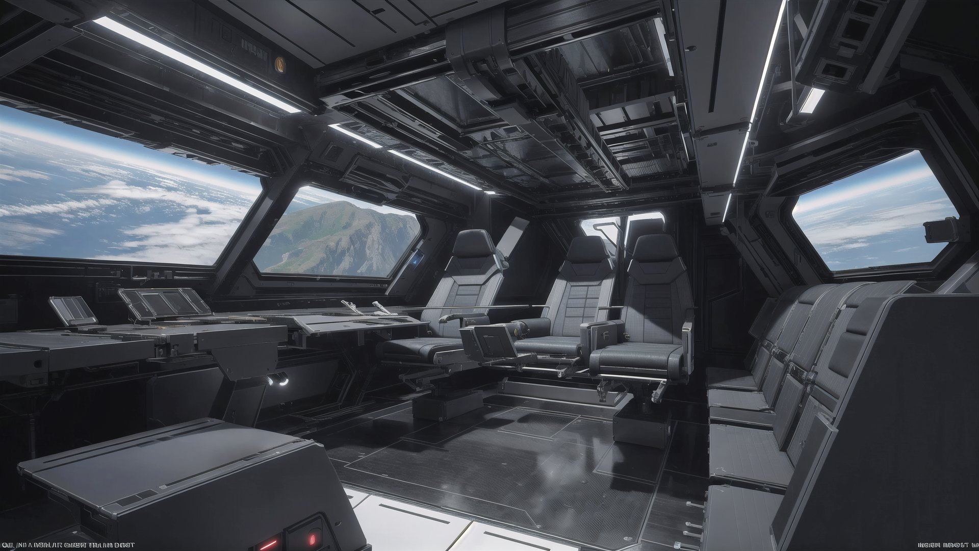 masterpiece, high_resolution, high detail, high tech, sci fi interior kitbash pack, modular design, star citizen design, built by Nasa and Spacex engineers, futuristic, 1