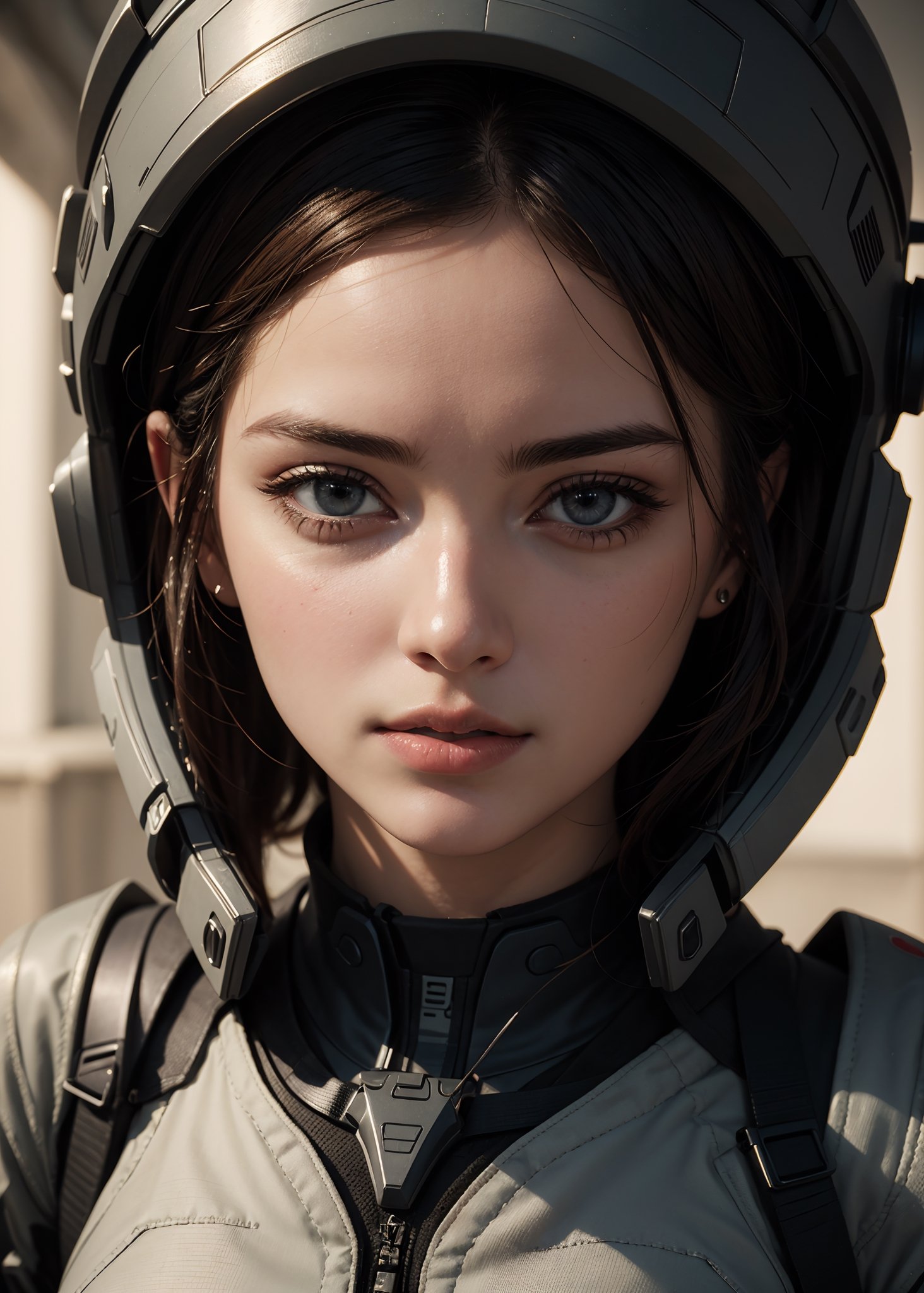 1girl, beautiful face, surrealism eyes, army tactical suit, black hair, small breast, oil, cinematic, cinematic lighting, (best quality:1.3), (masterpiece:1.3)
