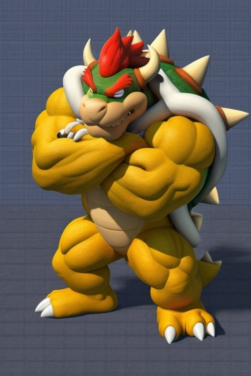 Bowser,Muscle,Pixelart,