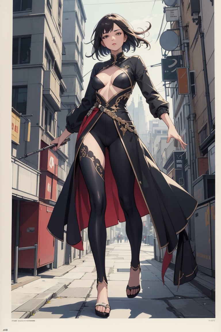 ((masterpiece,best quality)), high res, HD, illustration, solo female, random color, random pose, complex color,
perfect anatomy, comic style, oversize clothing 