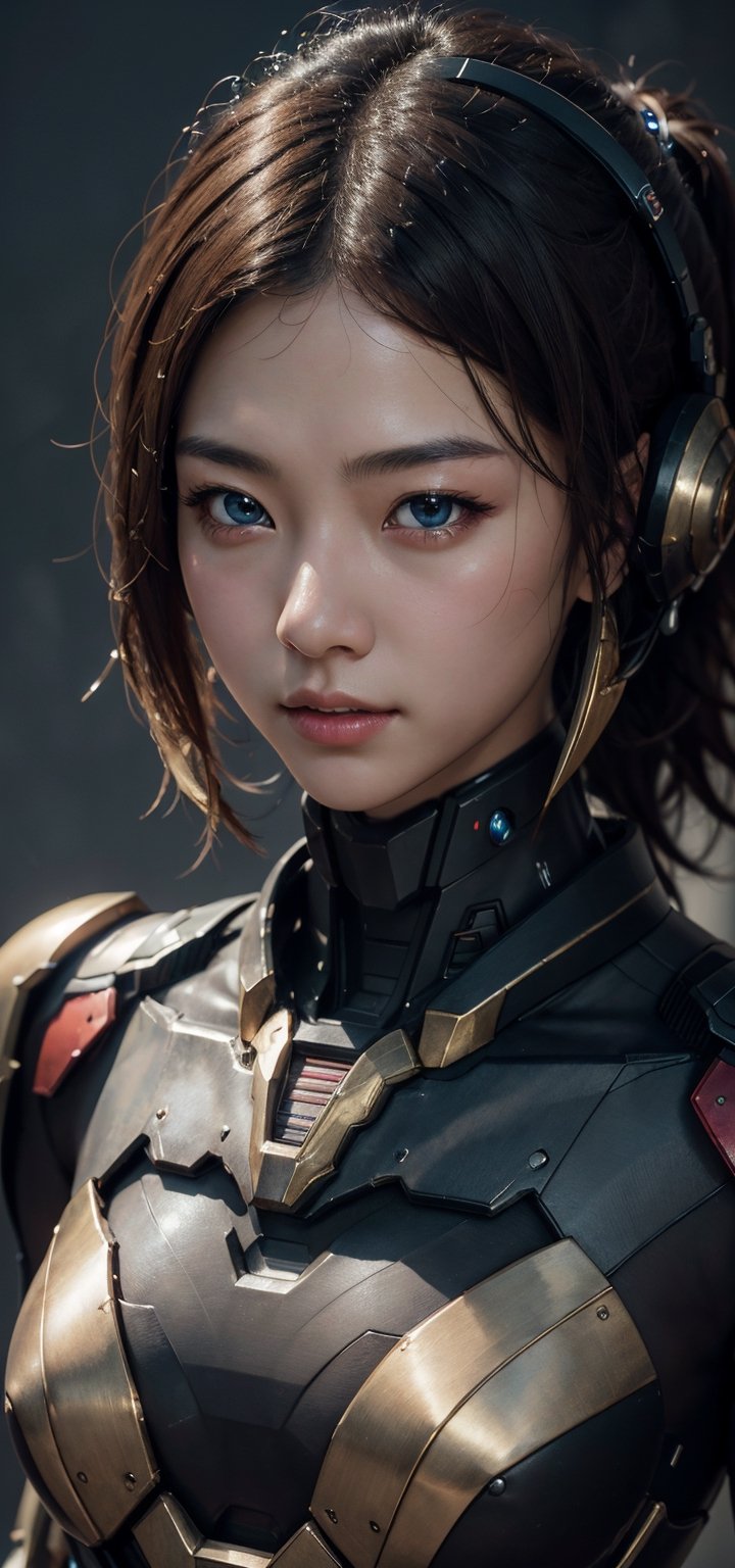 mecha_musume , masterpiece, best quality, best quality, Amazing, beautiful detailed face, extremely detailed CG unity 8k wallpaper, 1girl, asian