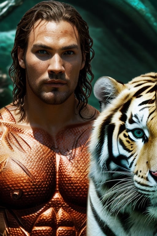 meican_boy_,me,green_eyes_,white_tiger_face_mutant,me,aquaman