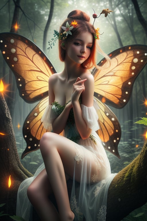 a fairy in the forest