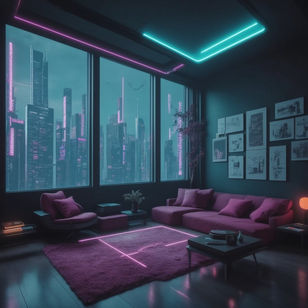 TechnoScape, a futuristic living room