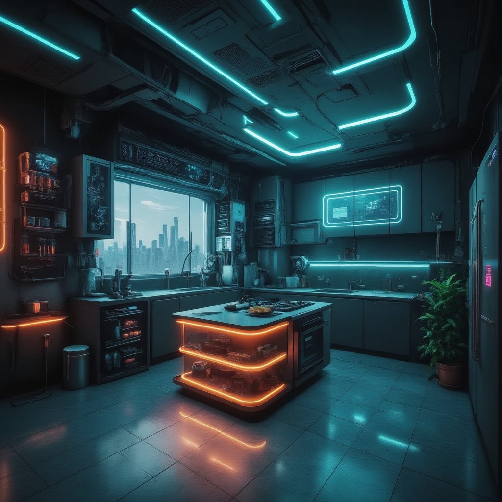 TechnoScape, a futuristic kitchen