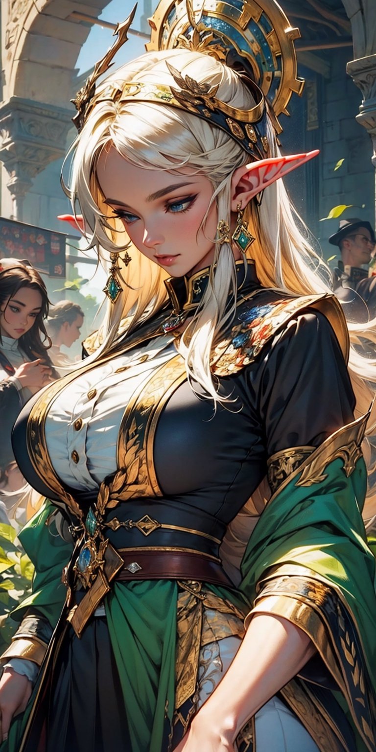 ((masterpiece, best quality))More Detail,Looking down, Beautiful elf ranger