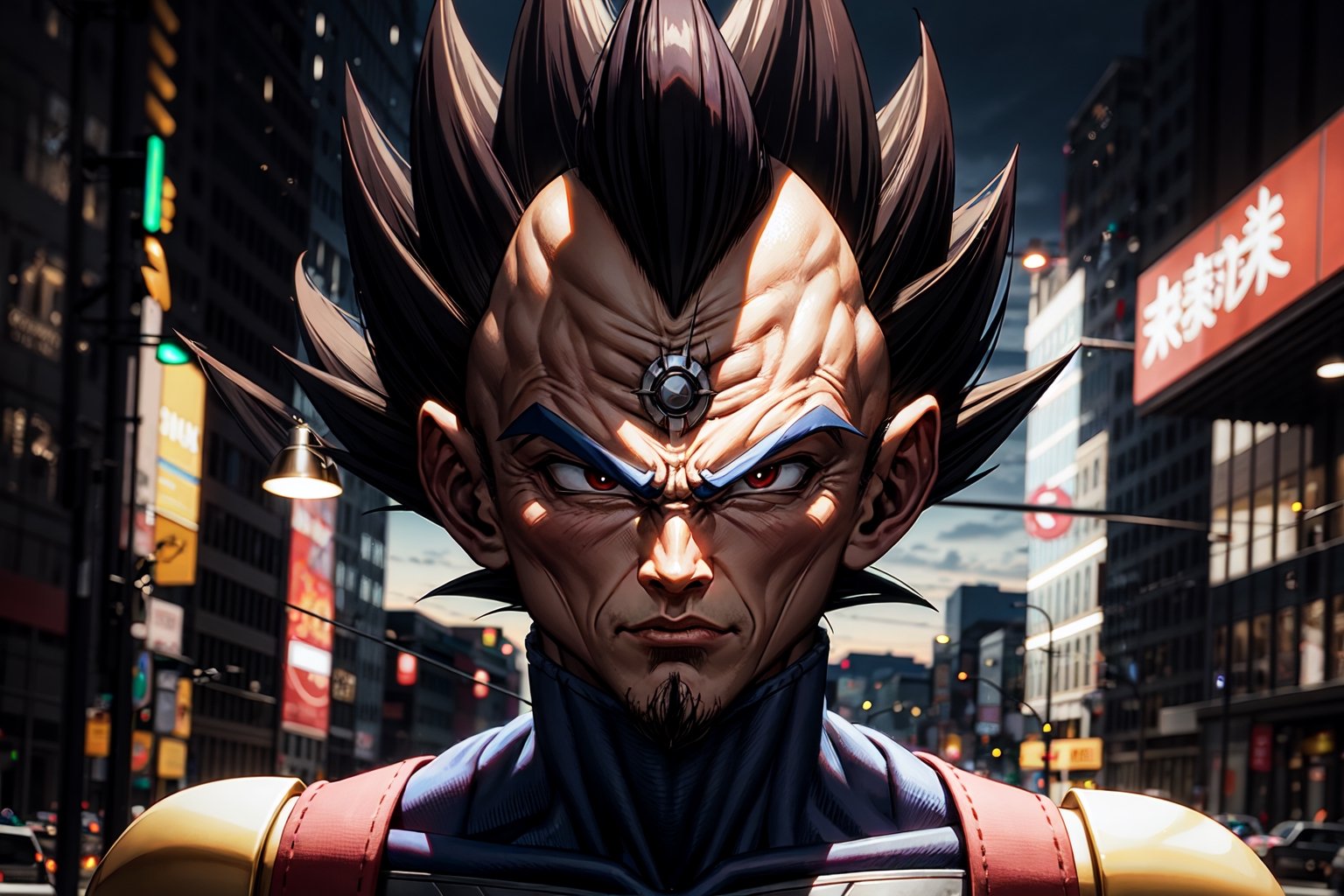 vegeta as a warrior