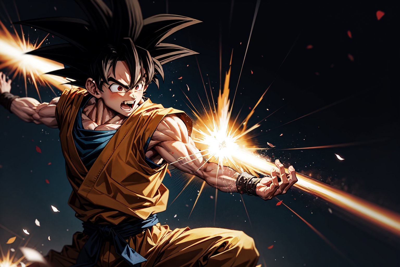 son goku as a warrior