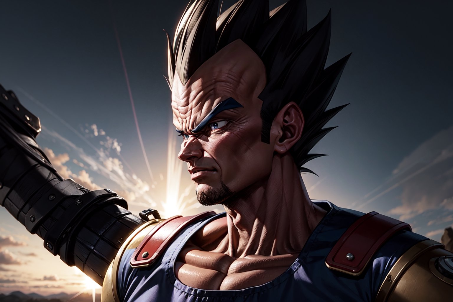 vegeta as a warrior