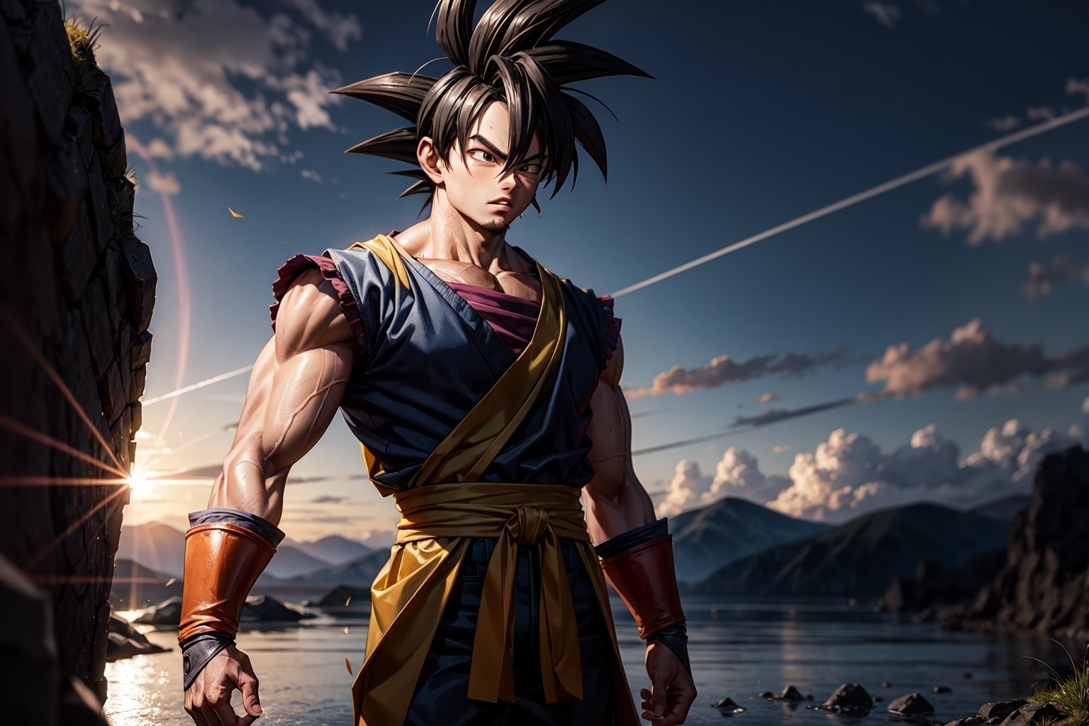 son goku as a warrior