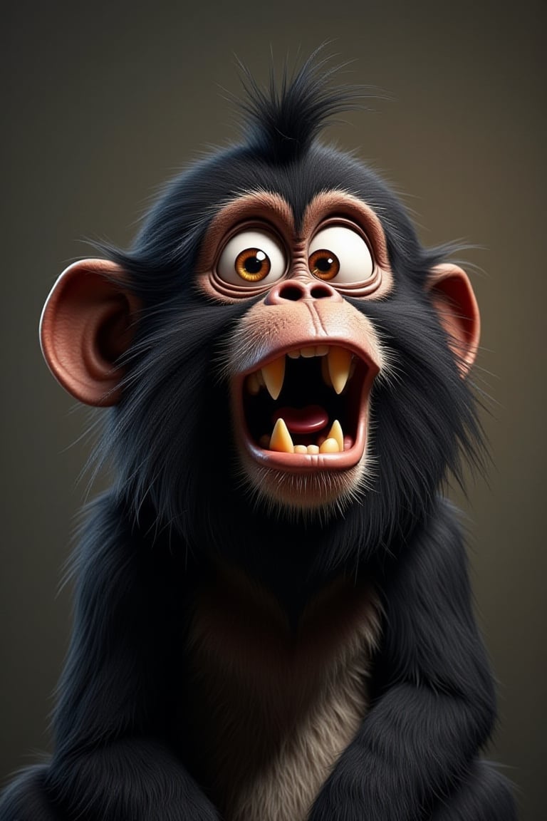 funny animals,
evil monkey