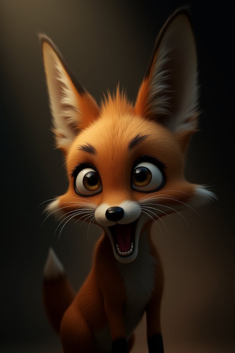 funny animals, Midjourney style, Photorealism, Cinematic style, high fidelity, realism, chiaroscuro, play of shadow and light, rays of light.
score_9, score_8_up, score_7_up, YelenaFacePrdy, shaded face, closed mouth,, TailsTheFox, no humans, animal, animal focus