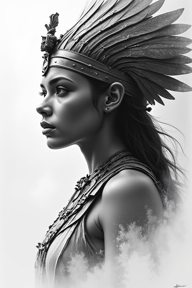 Cinematic style, realism, cinematic quality, rays of light, play of shadow and light, Beauty,
(Pencil Sketch:1.2), of a woman wearing a headdress, pharaoh, vector art style, by Aleksander Orłowski, (by greg rutkowski and magali Villeneuve:0.3)