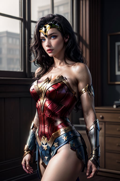 Wonder Woman, sexy , high detail, 8k resolution, masterpiece, 