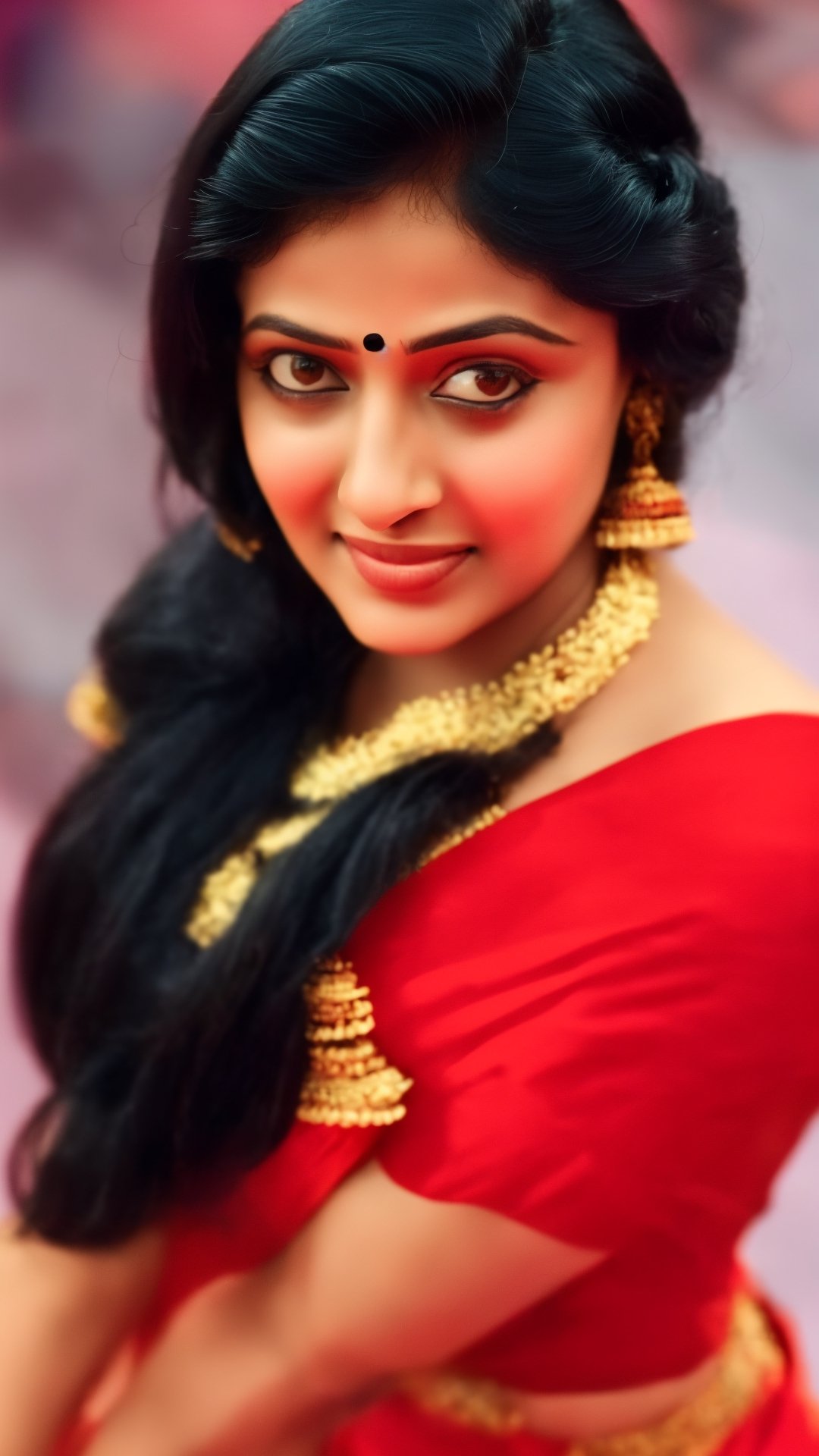 anusithara:1.4), photorealistic, masterpiece, hyperdetailed photography of a beautiful beautiful Indian woman posing for a picture on red carpet, outdoors, street, best quality, 8k UHD, 8k, ultra quality, ultra detailed, closed mouth, warm lighting, spotlights, ((((big breasts)))), smirking, professional photography, photoshop_(medium), highly makeup, detailed lips, ((((closed mouth)))), wearing luxury modern dress, western style clothing, high heels, night, black hair, (((red carpet, closeup))) full body ,skirtlift,aw0k euphoric style,Indian, ,anusithara,photo r3al