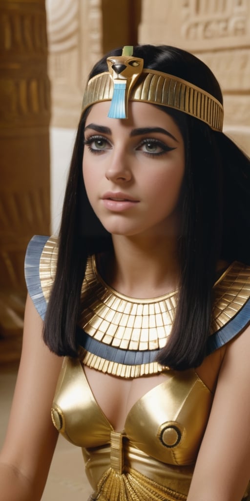 Master piece, high resolution Cleopatra presents herself , she is very young an is on her knees, she pleads for help, she looks directly at camera, pov  blow job, Egyptian queen Cleopatra, tiny_breasts, flat_chest, young teen, ancient Greek teen girl