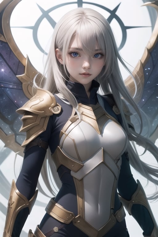 high quality,anime girl, shine in the eyes, pretty,long hair,fantasy,zodiac armor
