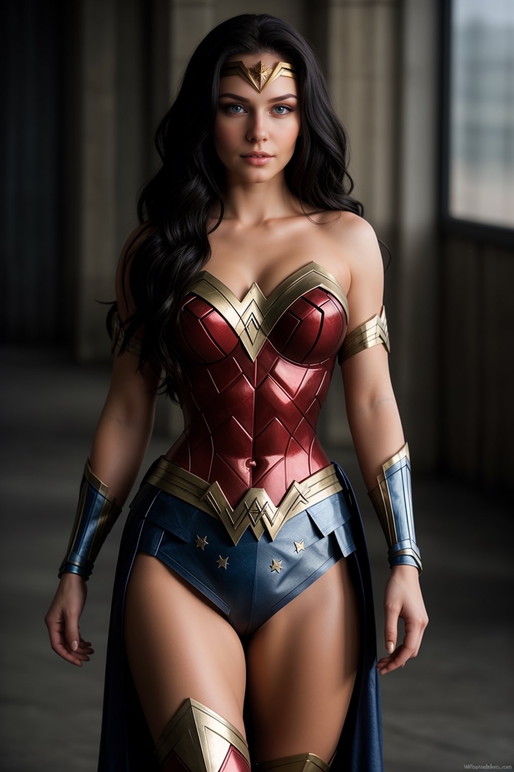 beautiful fit russian girl, as a marvel superhero, Wonder Woman