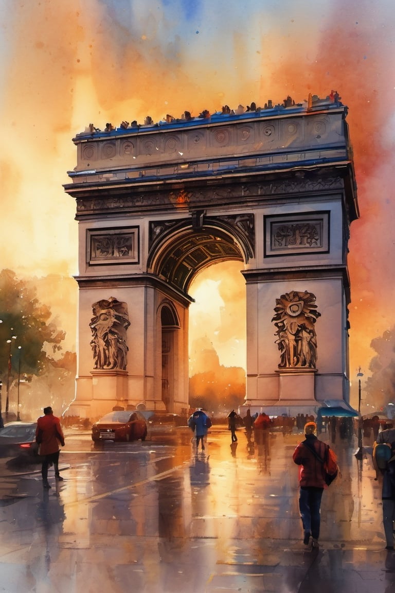 (Neoclasicism::1.2), (marvel::0.5),(dnd::0.7) (watercolor::2) style, 
(Arc de Triomphe::2), (Paris::0.7), (centered::1.5),
art by (Todd Locwood::1.2), (Vladimir Volegov::0.5), (MAM BA::0.8) , ePIC Fantasy movie, royal, imperial, magic mood, amazing perfect shot, ((best_highly_detailed_image)), cinematic light, unreal engine 2