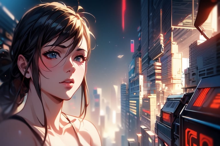 (4k), (masterpiece), (best quality), (extremely intricate), (realistic manga art anime), (sharp focus), (cinematic lighting), (extremely detailed), sci-fi theme, synth-wave, cyberpunk

1girl

Backgound, vibrant cyberpunk city,