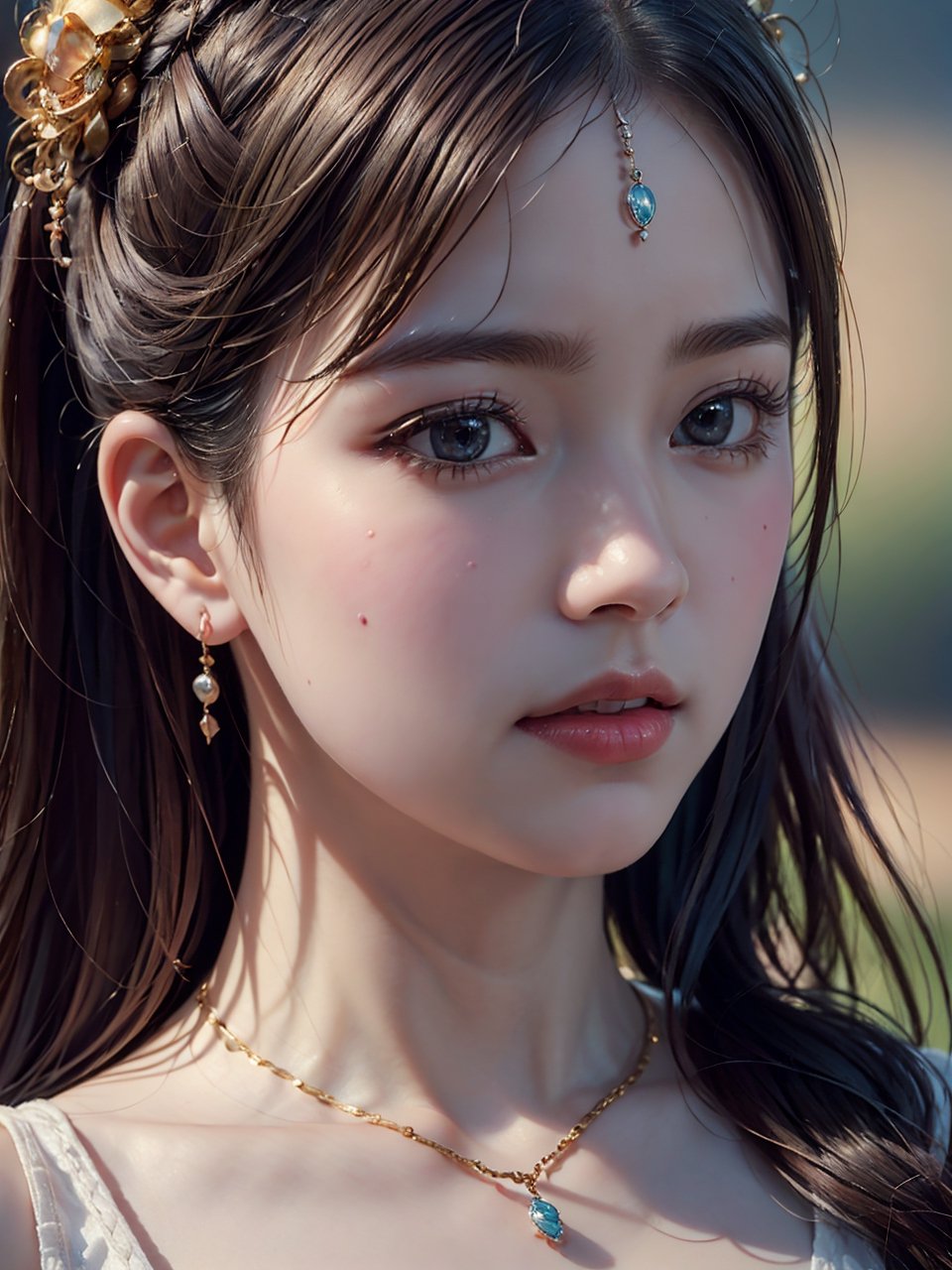 (best quality, masterpiece:1.2),ultra detailed,(photo realistic:1.4),solo,cute girl,fantasy_princess,,close up face,