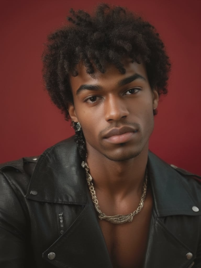 black man, Perfect (((Hands)), perfect ((fingers)),A young man, half-length, with a slight smile and looking at the camera. Perspective and quality: frontal, 10k, focus on face, high detail. Determining mood: hyperrealistic, realistic style, white background, soft light, vivid colors, symmetrical face, pure black almond-shaped eyes, crystal clear black skin, realistic looking eyes, black lips, thin eyebrows, long eyelashes, black eyeshadow, Extremely Realistic,inst4 style,